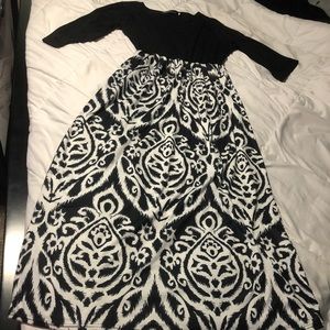 Petite Damask Maxi dress XL